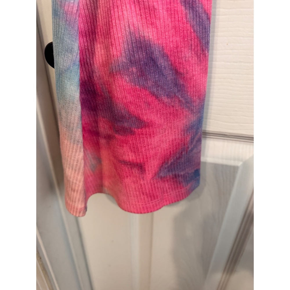 Beach Riot Gigi Tie Dye Ribbed Button-Up Top Medium - Picture 3 of 6